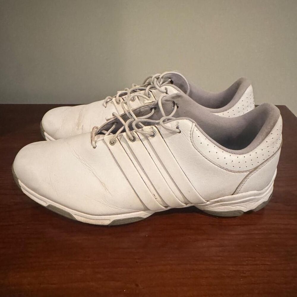 Adidas Men's White and Cream Trainers